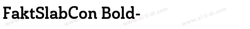 FaktSlabCon Bold字体转换